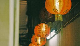 Lanterns light in Bangkok Thailand